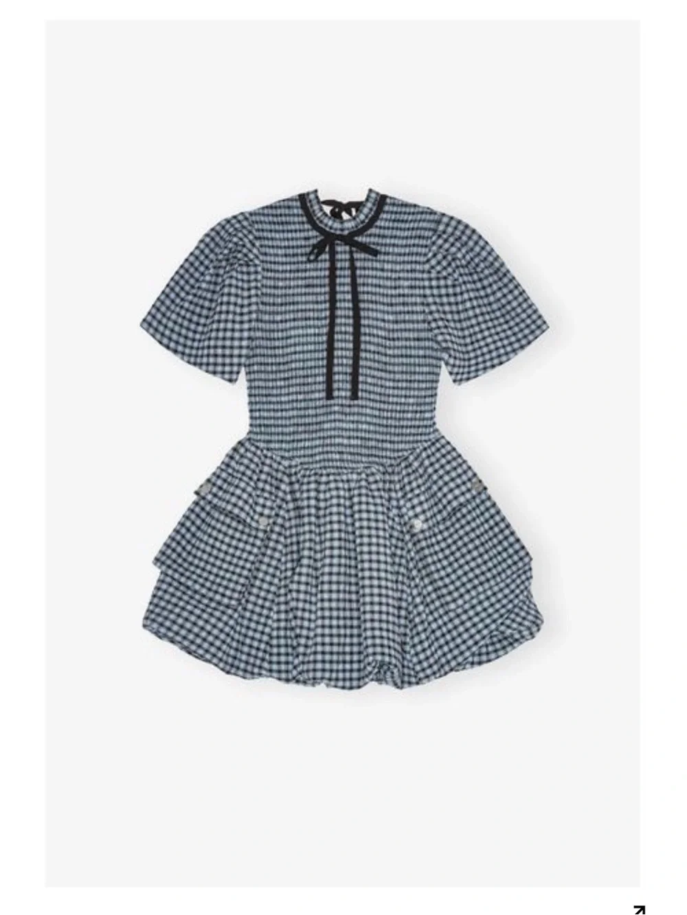 Ganni playful gingham